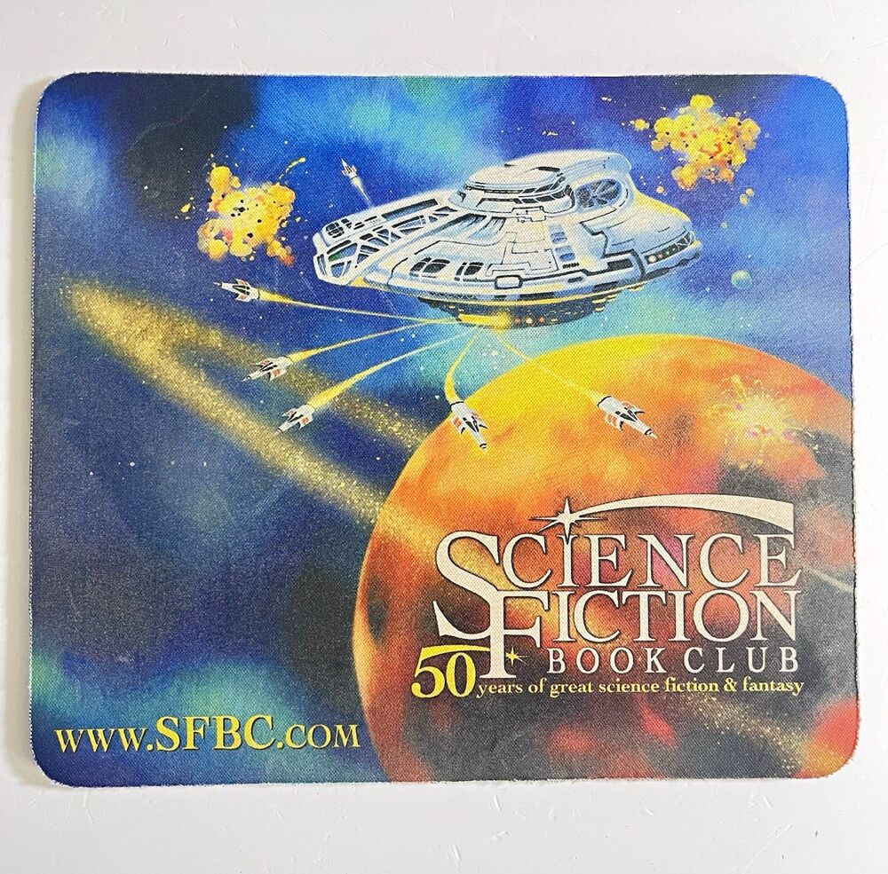 Science Fiction Book Club Vintage 2003 SFBC 50th Anniversary Pictorial Mouse Pad